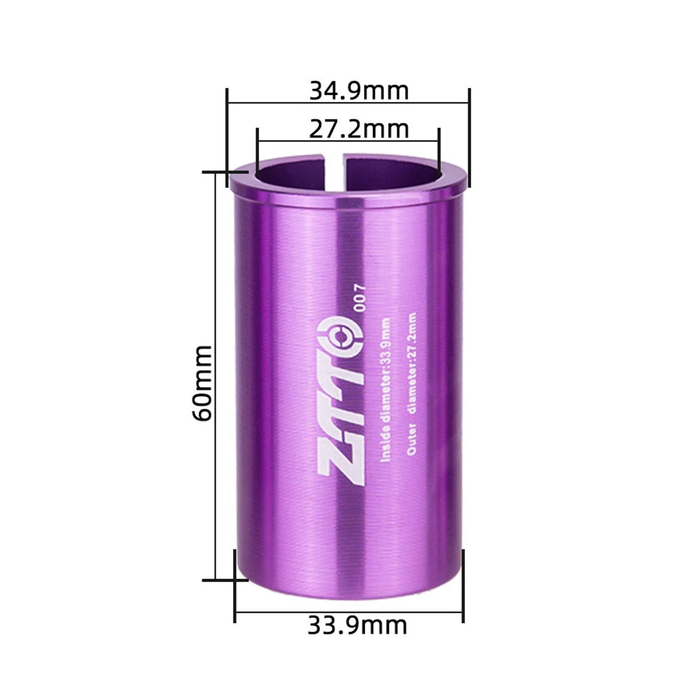 ZTTO Bike Seat Post Adapter Aluminum Bicycle Seat Post Tube Reducing Sleeve Converter ZTTO Bike Seat Post Adapter Aluminum Bicycle Seat Post Tube Reducing Sleeve Converter